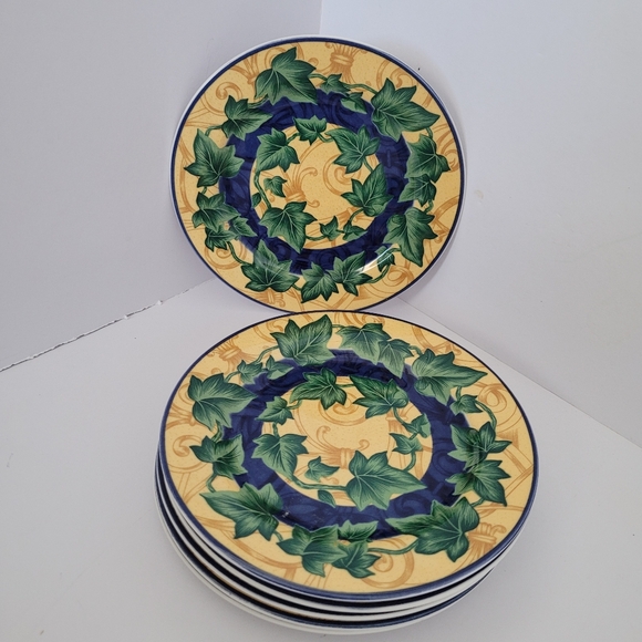 6 vintage Victoria & Beale "Yves" (9034) salad plates - Picture 3 of 6
